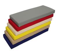 VisLarsc Cojín para banco de interior y exterior, cojín para muebles de jardín, almohadilla de asiento de 2/3/4 plazas para patio, cocina, sofá, comedor, columpio, silla o ventana (color blanco, 180 x
