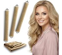 VISOFO - Varillas de soplado nocturnas | Rizos sin calor para cabello largo o corto, tubo de espuma flexible sin calor, rizadores suaves de terciopelo satinado de seda, rizadores suaves para dormir en