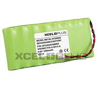 Visonic PowerMax Pro - Batería de panel de alarma de alta capacidad de 9,6 V para 0-9912-G (2200 mAh)