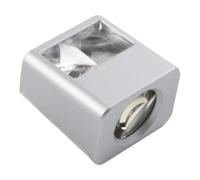 Visor analógico de 35 mm para nivel de cintura con diseño de metal resistente y lente recubierta para una visibilidad constante (35 mm, plateado)