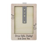 Visor Clip Photo Frame, Car Picture Holder, 4.21x2.76x0.87 Inches Interior Display Accessory, Slim Lightweight Design, Quick Mounting Feature, for Tourists Families Drivers Fitness Business Travelers