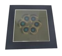 Visor de campo para detección de campo magnético, tamaños de 50 x 50 mm a 100 x 150 mm, tarjeta de membrana flexible verde oscuro o amarillo con marco negro, herramienta de ciencia educativa para