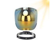 Visor De Casco De Motocicleta Genérico - Lente De Viento | Lente Cara Descubierta Para Tiempo Y Distancias Larga Protección Conducción Durna Lluviosa