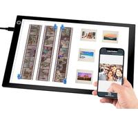 Visor de diapositivas para diapositivas antiguas, escáner negativo, escáner de diapositivas, almohadilla de luz digitalizadora para soportar diapositivas de fotos y escaneo negativo de película con