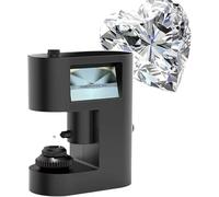 Visor de fajas de diamante con luz de relleno LED y pantalla, enfoque ajustable para una imagen clara, instrumento esencial de evaluación de joyas para visualización de inscripciones de diamantes