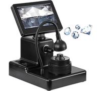 Visor de inscripciones de diamante, microscopio digital LCD de 4.3 pulgadas con luz de relleno LED, aumento de 50-1000X para pruebas de diamantes