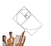 Visor de la relación dorada: buscador de composición, herramienta de medición clara, ayuda de diseño artístico | Herramienta útil de la sección dorada para fotografía, pintura, dibujo, dibujo, obras d
