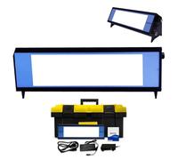 Visor de película LED industrial pequeño, luz de inspección de radiografía portátil con pedal y caja, atenuación continua, luminancia máxima de 90 000 cd/m², alta transmitancia de luz, para ensayos