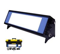 Visor de películas LED industrial, luz de inspección radiográfica portátil con pedal y caja de almacenamiento, luminancia máxima de 90000 cd/m2, carcasa de aleación de aluminio ( 324*119mm)