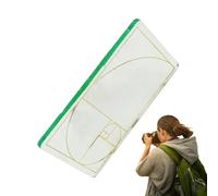 Visor de proporción áurea: ayuda para la composición acrílica transparente, alineación perfecta del marco, espiral de profesional, perspectiva de diseño experto, visualizador artístico compa