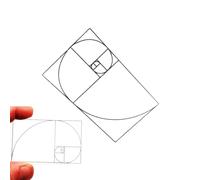Visor de proporción dorada: arte de composición, visor de sección