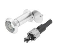 Visor de puerta ajustable 2 piezas for ángulos visión personalizados, garantice su seguridad al ver el exterior con claridad(Color-Silver)