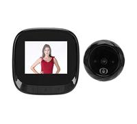 Visor De Puerta Digital, Mirilla De Puerta Inteligente, Campana De Puerta Nocturna Electrónica HD De 2,4 Pulgadas con Cámara HD De 0,3 MP para Seguridad En El Hogar