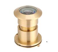 Visor de puerta grande, mirilla de 28 mm con ángulo de visión amplio y cubierta de privacidad giratoria resistente para el hogar, la oficina y el hotel (Oro)