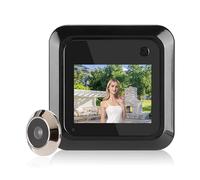 Visor de Timbre Inteligente HD de 2,4 Pulgadas, Cámara Espía de Puerta Digital, Pantalla LCD TFT, Mirilla Digital de Gran Angular de 95 ° HD para Seguridad en el Hogar, Ojos de Gato Electrónicos