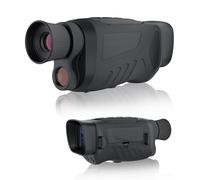 Visor Nocturno, Telescopio Monocular Infrarrojo Digital 4K,Gafas Infrarrojos Visión Nocturna Monocular, Telescopio portátil, 410m Rango de Detección, para Caza y Observación de Fauna(Color:Black)