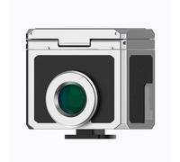 Visor óptico De Cintura 28mm, Visor Externo De Cámara Focal, con Líneas De Marco 35/50, Montura De Zapata Fría, Compatible con Múltiples Modelos, para Un Encuadre Preciso, Experiencia De Dispa Silver