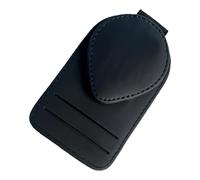 Visor Organizer - Leather Eyewear Storage Clamp, Vehicle Sunshade Accessory with Compact Space Saving Layout Advantage, Quick Attach Secure Hold Function, Ideal for Van Truck Teen Adult Driving