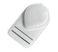 Visor Organizer - Leather Eyewear Storage Clamp, Vehicle Sunshade Accessory with Compact Space Saving Layout Advantage, Quick Attach Secure Hold Function, Ideal for Van Truck Teen Adult Driving