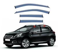 Visor Protectores de Ventana para Peugeot 2008 MK1 A94 2014-2019, Deflectores De Lluvia Y Sol Viseras Coches Visor de Ventana Recambios de automóvil