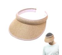 Visor Sun Hat, Adjustable Straw Visors, UV Protection Headwear, Breathable Summer Cap, 4,72 pulgadas, Stylish Cooling Hat for Women and Men at Travel Hiking Camping Golf Walking