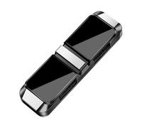 Visor Sunglass Holder - Two Sided Card Storage Clip | 360 Rotating Adjustable Car Eyeglass Holder | For Automotive SUV RV Driving Vehicle Road Trip | Reversible Glasses Clip With Ticket Card Storage A