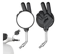 Visores reflectantes para motocicleta, vidrio universal de alta definición, ala de visión giratoria, visión gran angular, hardware para motorista, taller, garaje, protección técnica, equipo de