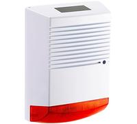 VisorTech Bricolaje y Herramientas - Falsa Alarma: Falsa Sirena de Alarma, Módulo Solar, luz Intermitente (simulada, Dummy de, Sirena)