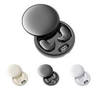 Visound Drift - Invisible Earbuds, Comfortable Fit LED Power Display, Invisible Earphones for Sleeping, Working, Hiking (Black)
