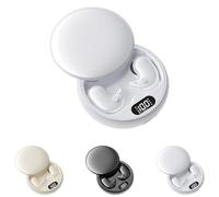 Visound Drift - Invisible Earbuds, Comfortable Fit LED Power Display, Invisible Earphones for Sleeping, Working, Hiking (White)