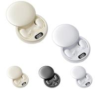 Visound Drift - Invisible Earbuds, Comfortable Fit LED Power Display, Invisible Earphones for Sleeping, Working, Hiking (White*Beige)