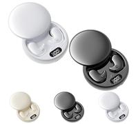 Visound Drift - Invisible Earbuds, Comfortable Fit LED Power Display, Invisible Earphones for Sleeping, Working, Hiking (White*Black)