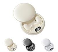 Visound Drift - Invisible Earbuds, Comfortable Fit LED Power Display, Invisible Earphones for Sleeping, Working, Hiking (Beige)