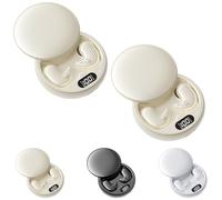 Visound Drift - Invisible Earbuds, Comfortable Fit LED Power Display, Invisible Earphones for Sleeping, Working, Hiking (2-PCS Beige)