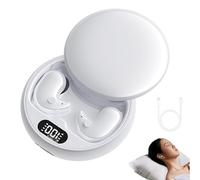 Visound Drift - Invisible Earbuds, Comfortable Fit Led Power Display, Ridiculously Amall, No Lag, Ipx6 Water-Resistant, for Sleeping, Working, Hiking (White)