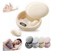 Visound Drift - Invisible Earbuds, Invisible Sleep Wireless Earphone, Light-Weight Noise Blocking, LED Power Display, No Lag, Ipx6 Vision Beam Headphones for Sleeping, Working, Hiking (Beige)