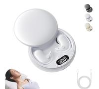 Visound Drift - Invisible Earbuds, Invisible Sleep Wireless Earphone, Vision Beam Ear Buds, Light-Weight Noise Blocking, Ipx6 Water-Resistant, LED Power Display, for Working, Hiking (White)