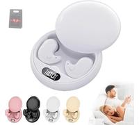 VisoundDrift - Invisible Earbuds, VisoundDrift Earbuds, Vision Beam Ear Buds,Comfortable Fit LED Power Display, IPX6 Water-Resistant, for Sleeping, Working, Hiking (White)