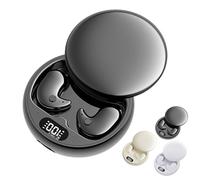 Visounds Drift - Invisible Earbuds, Visounds Drift Earbuds, Invisible Sleep Earphone, LED Power Display, for Sleeping, Working, Hiking (Black)