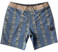 Vissla - Atomic Palms 17.5" Boardshort Midnight - Talla M - Azul Azul M