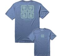 Vissla - Camisetas - Lost Coast Comp Lite Eco Drirelease SS Tee Harbor Blue Heather de Algodón - Talla L - Azul Azul L