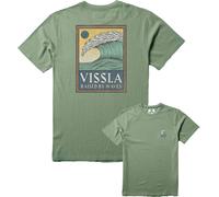Vissla - Camisetas - Peaky SS Tee Sage de Algodón - Talla L - Verde Verde L