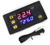 VISSQH 1Pcs 12V 20A Mini Digital termostato, W3230 termostato, Módulo regulador de Temperatura con sonda de Sensor NTC 10K