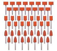 VISSQH 42 Piezas broca de lijado,para Accesorios Dremel cabezal de muela abrasiva Cabezal de Pulido,con Vástago Abrasivo de 1/8 para Pulir y Esmerilar Desbarbar