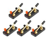 VISSQH 5 Piezas Interruptor De Un Solo Tiro,Interruptor de un solo cuchillo De Experimento,para bricolaje de experimentos