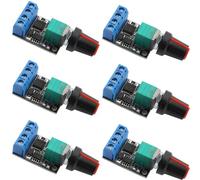 VISSQH 6 pcs Mini DC Motor PWM Controlador,5V 12V 10A controlador de velocidad con función de interruptor PWM Controlador
