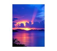 Vista al mar Pintar por Numeros Adultos Paisaje Cuadros para Pintar por Numeros 100 x 135 CM DIY Cuadros Decoracion Salon Modernos con Colorar Lienzo Pintura Acrilica y 3 Tipos Pinceles 2YH-9679