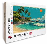 Vista Al Mar Puzzle Madera, Costero Puzzle 2000 Piezas Adultos con Compact Box 99x70cm, Rompecabezas Desafiante, Juegos de Rompecabezas Creativos para Hombres Mujeres, Decoración Verano, 4-9955