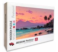 Vista Al Mar Puzzle Madera, Sunset Puzzle 6000 Piezas Adultos con Compact Box 179x105cm, Rompecabezas Desafiante, DIY Juegos de Rompecabezas Creativos para Hombres Mujeres, Decoración Verano, B-6038