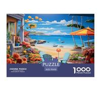 Vista al Mediterráneo 1000 Piezas Rompecabezas Clásicos A Partir De 14 Años Inteligencia Juguete Regalo Creativo para La Relajación Desafíos Extra Divertidos EduGatoivo 70x50cm/1000p
